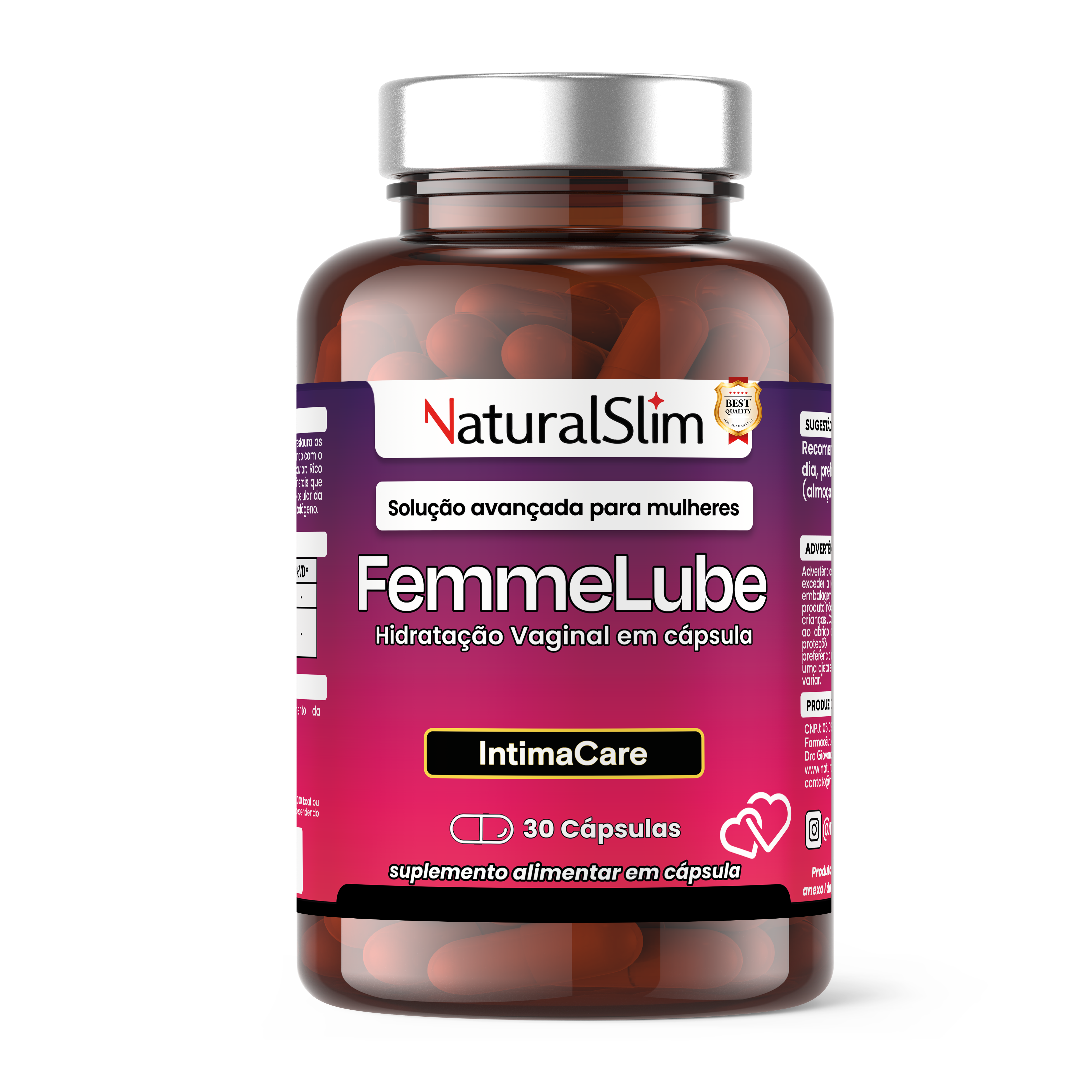 FemmeLube NaturalSlim 60 Cápsulas