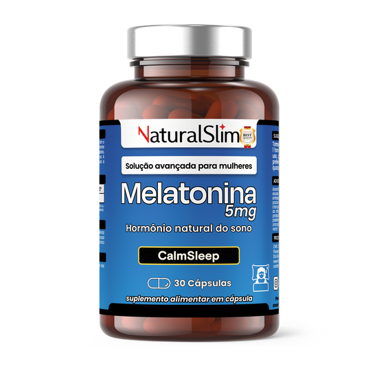 Melatonina 5mg CalmSleep NaturalSlim 30 Cápsulas